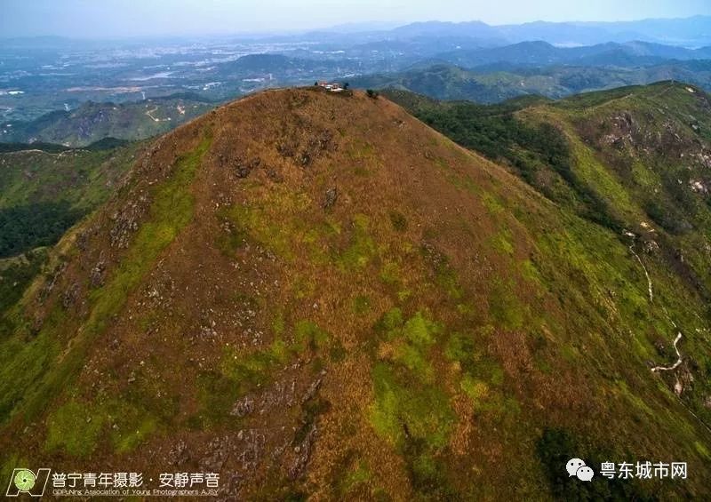 航拍粤东普宁古八景铁嶂兰芬