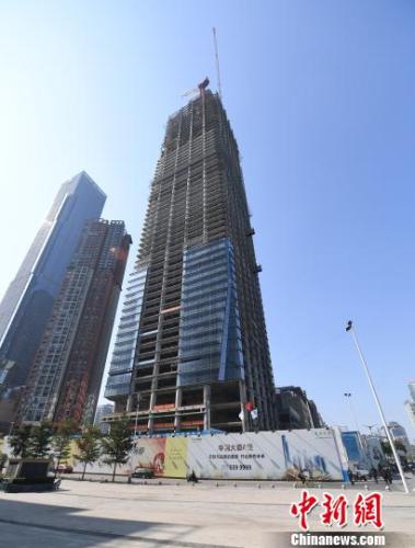 广西在建高楼突破300米 预计明年5月实现封顶