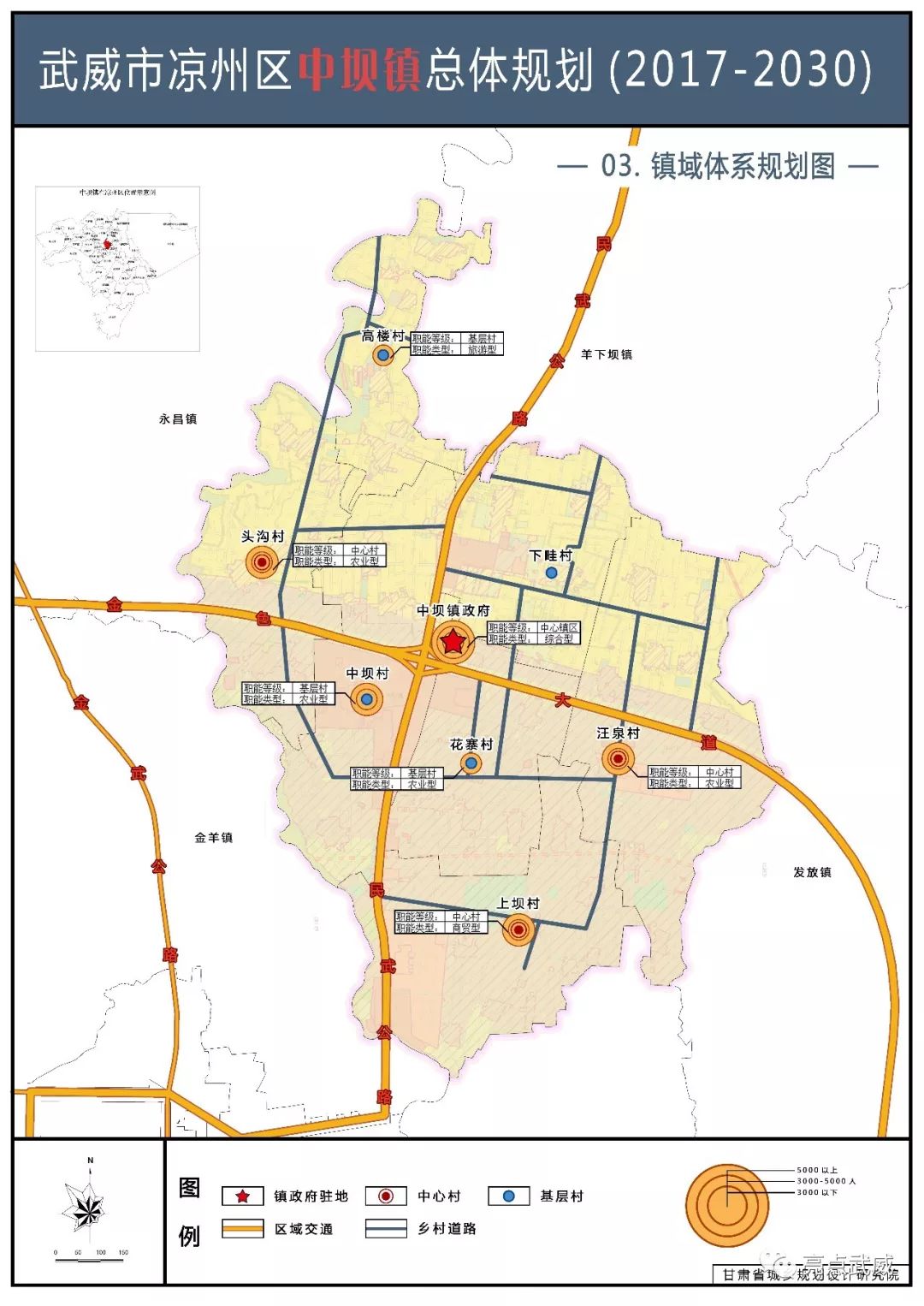 《武威市凉州区中坝镇总体规划(2017-2030)》