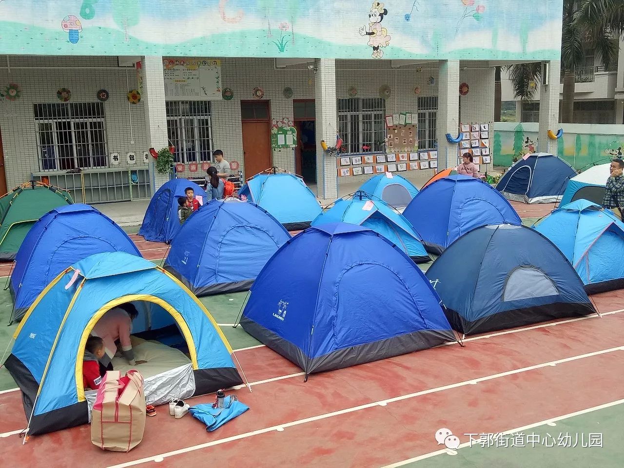 勇敢者之夜下郭街道中心幼儿园大班大大班首届露营活动