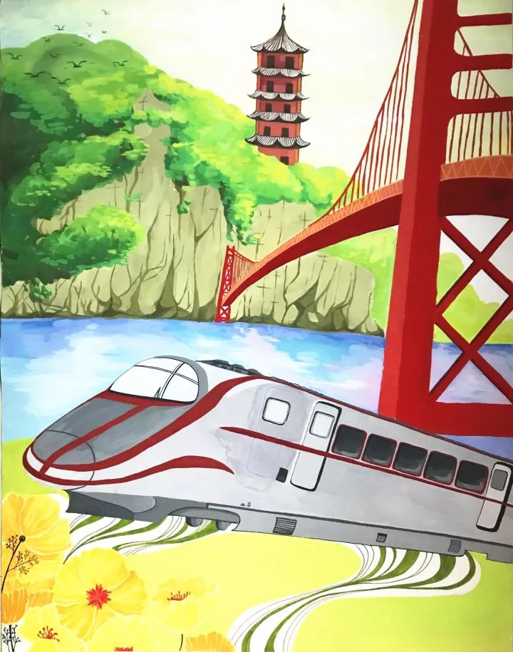 德兴周边事看征集的九景衢铁路绘画作品来了你最喜欢哪幅