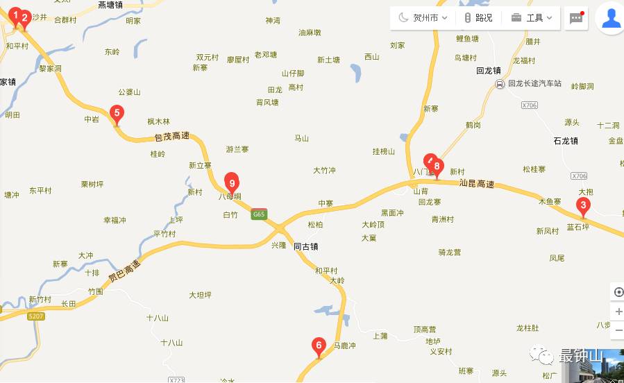 我们一起来看看钟山县高速公路还有哪些吧?