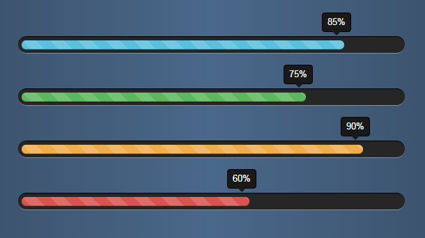 11款几近完美的css3进度条插件