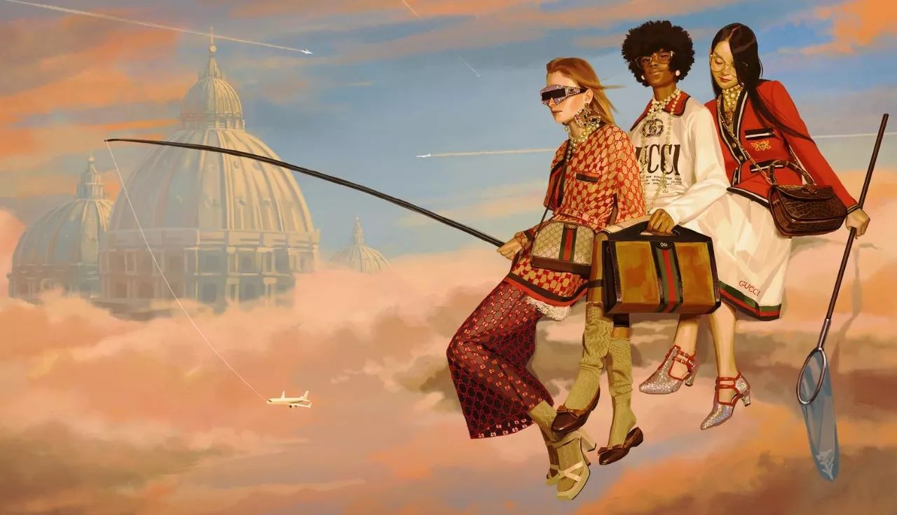 Gucci 与西班牙艺术家 Ignasi Monreal 联手为最新广告大片打造乌托邦式的幻想世界_搜狐时尚_搜狐网