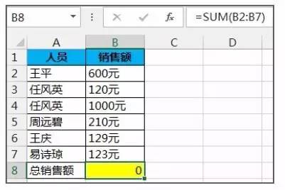 sum函数的基本用法