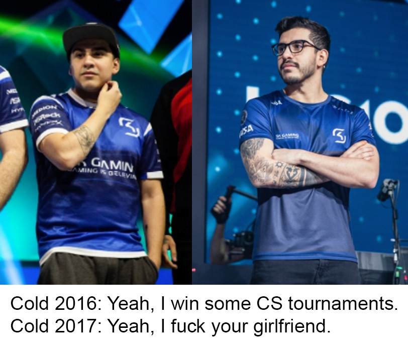 从路人选手到气质冷神coldzera20162017年度对比