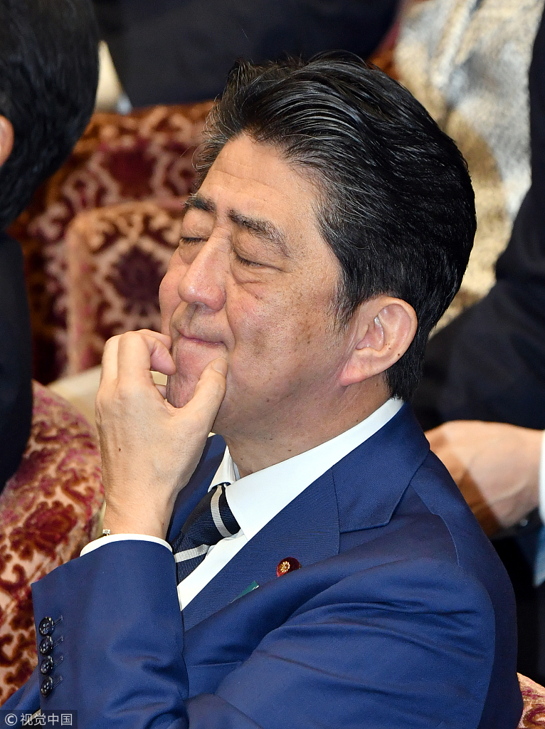 日本首相安倍(图片来自:视觉中国)