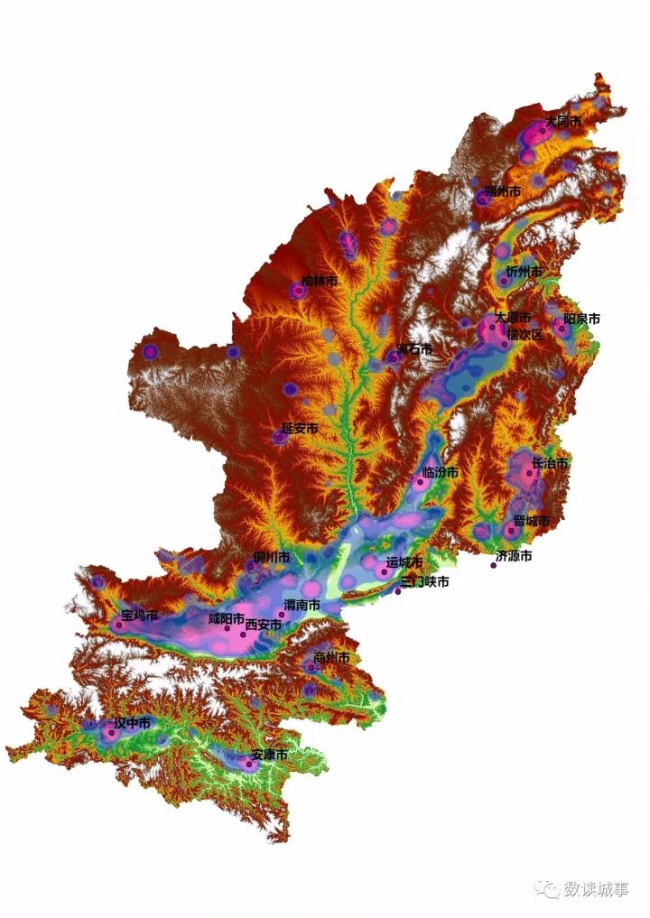 宝鸡人口分布_涨姿势 地形是如何影响人口与城市分布的