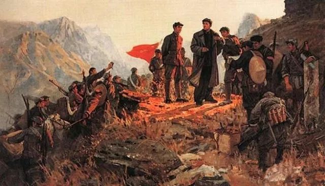 在整整两年中,红军长征转战十四个省,历经曲折,战胜了重重艰难险阻