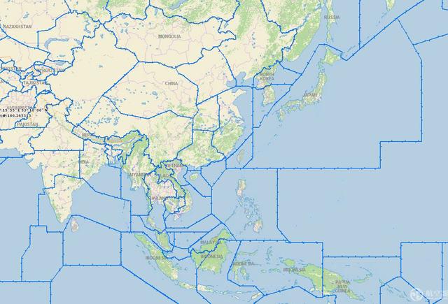 飞行情报区的范围除了该国的领空外,通常还包括了临近的公海.