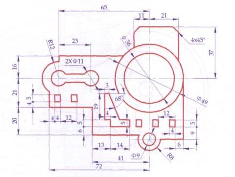 55张cad平面练习图,cad新手练技术的好图