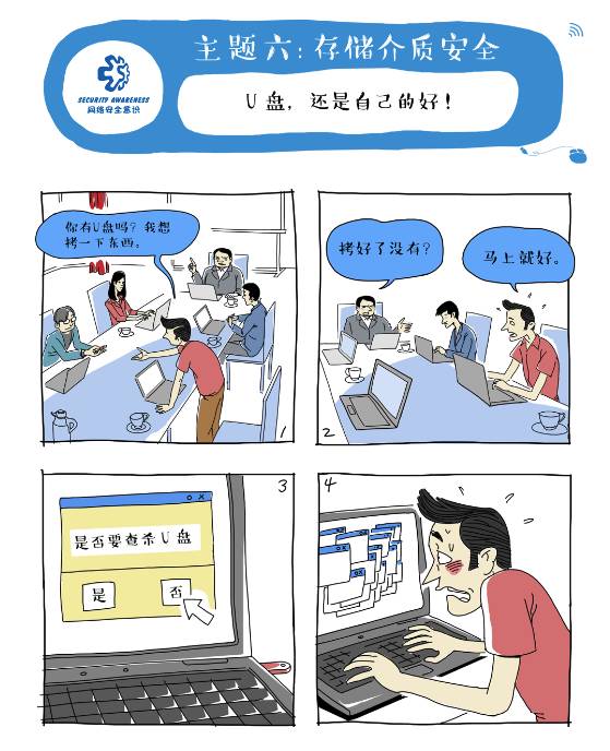 网络安全宣传漫画