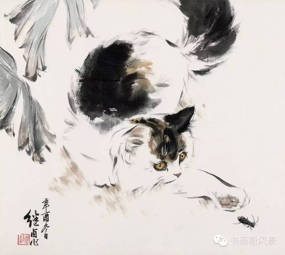 大师刘继卣画猫!太精彩啦!