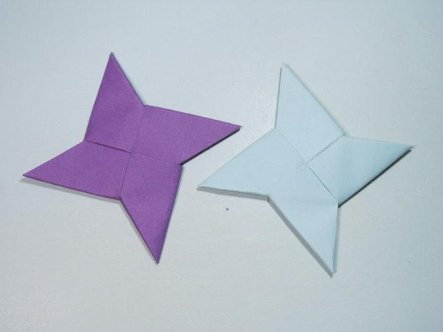 简单的手工折纸:飞镖的折法步骤图解