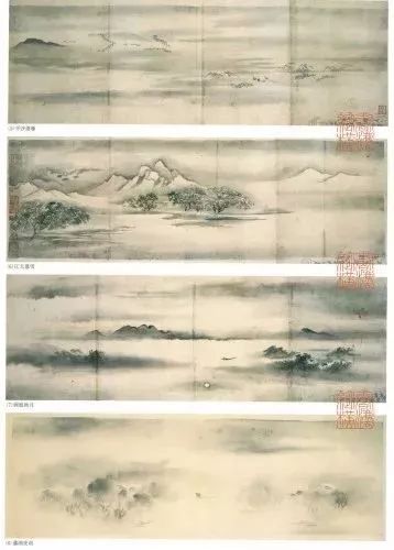 《潇湘八景图》牧溪的《潇湘八景图》,如同无数璀璨瑰宝中一颗蒙尘的