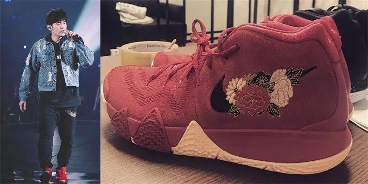 农历新年版?周杰伦抢先上脚 nike kyrie 4 新配色