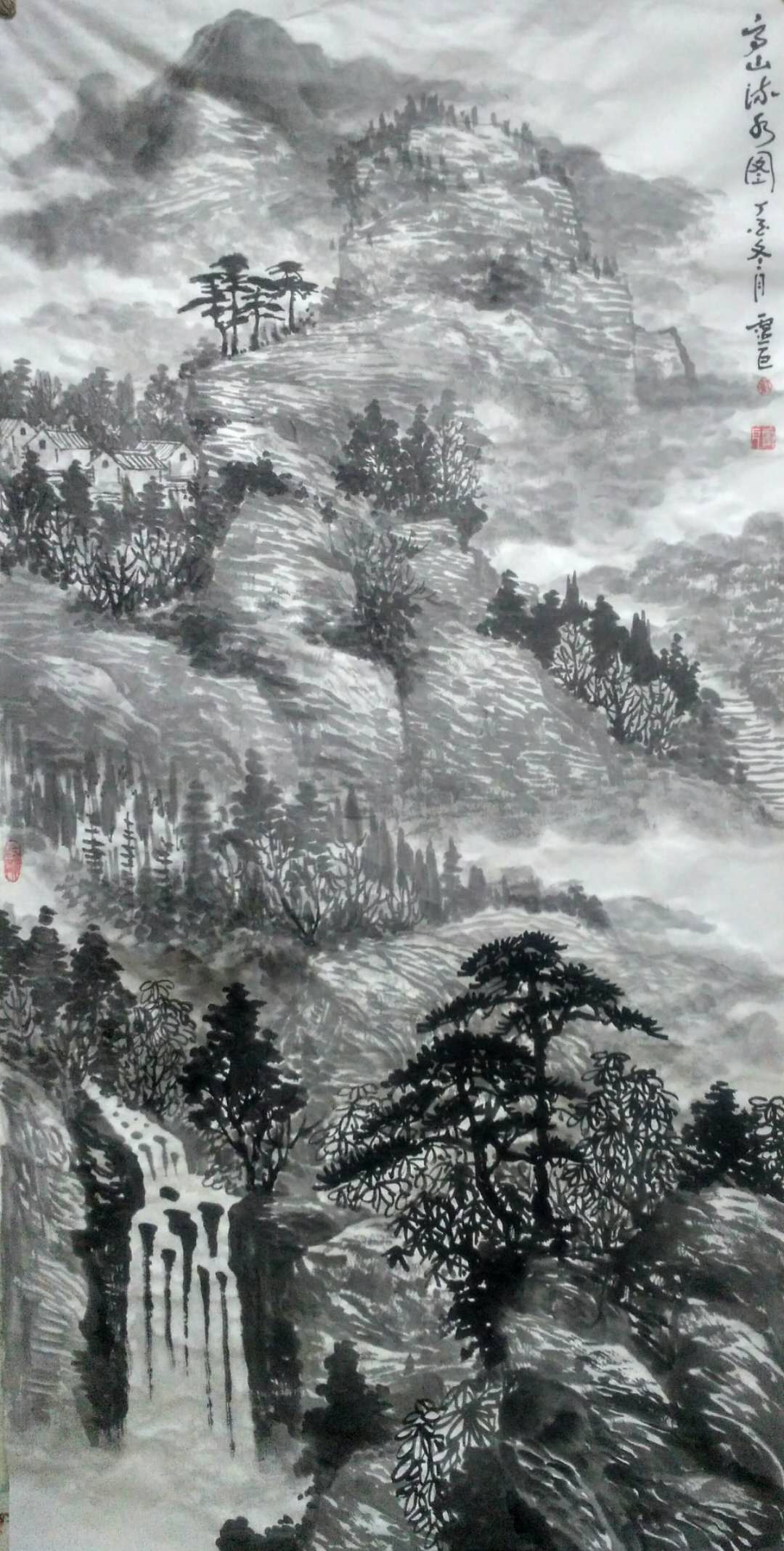 画家刘灵巨山水画作品欣赏