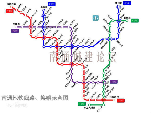 南通地铁1号线一期工程概况及站点设置