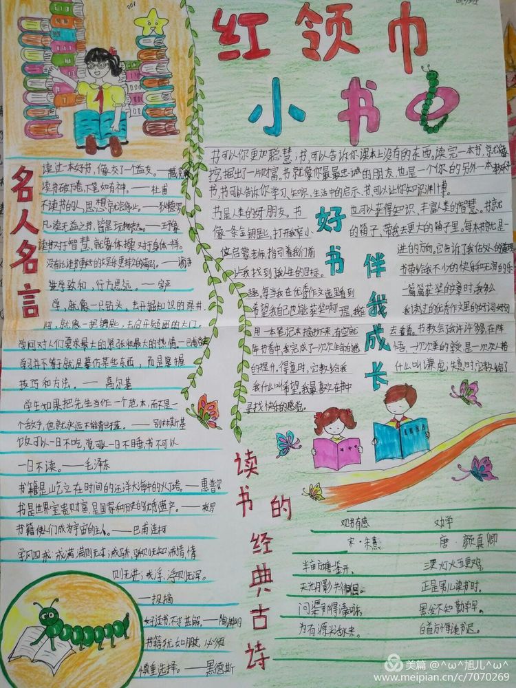 中队初建时,队员们做了精美的手抄报.