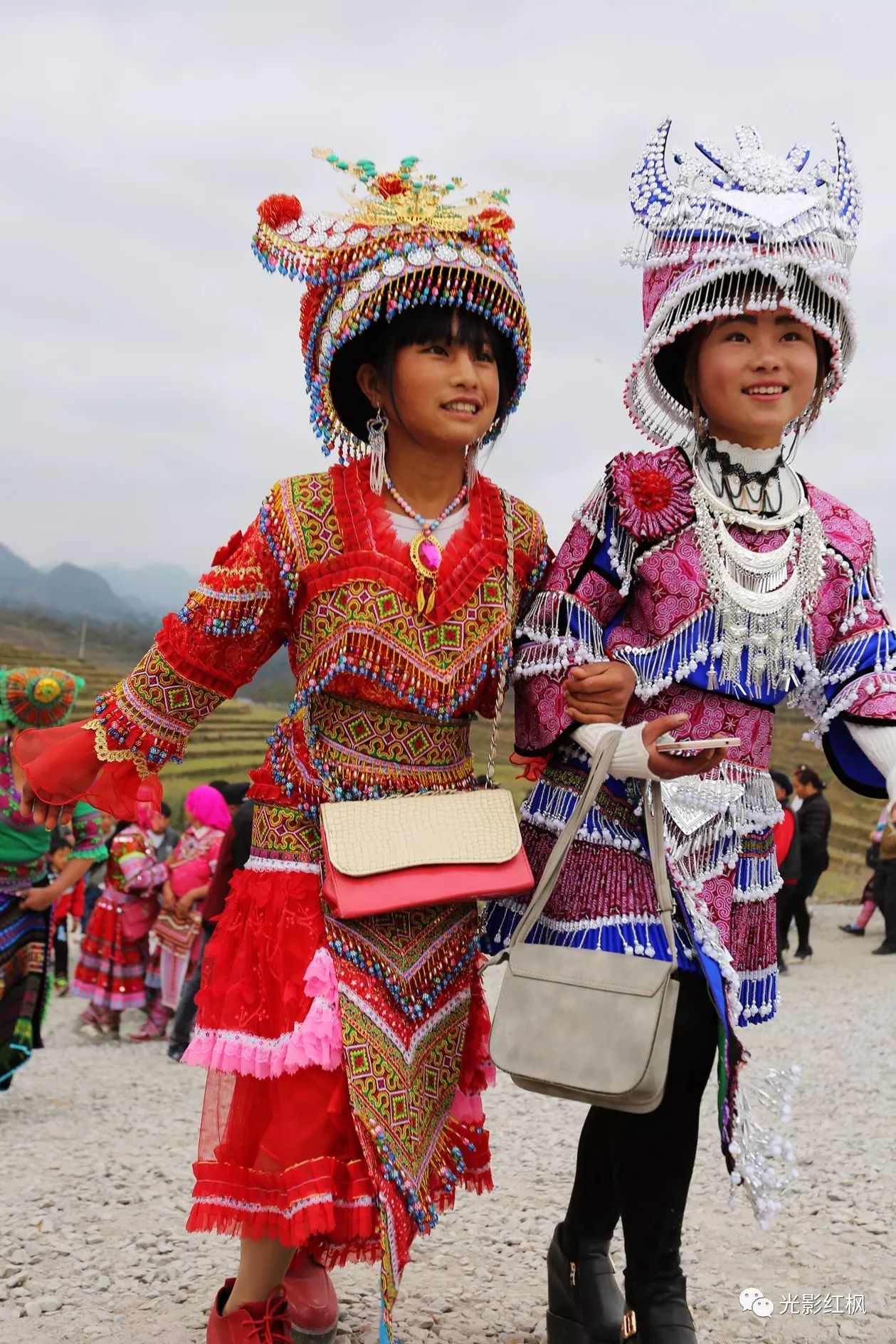 会员微影展云南文山州马关县苗族花山节苗族服饰一段彪