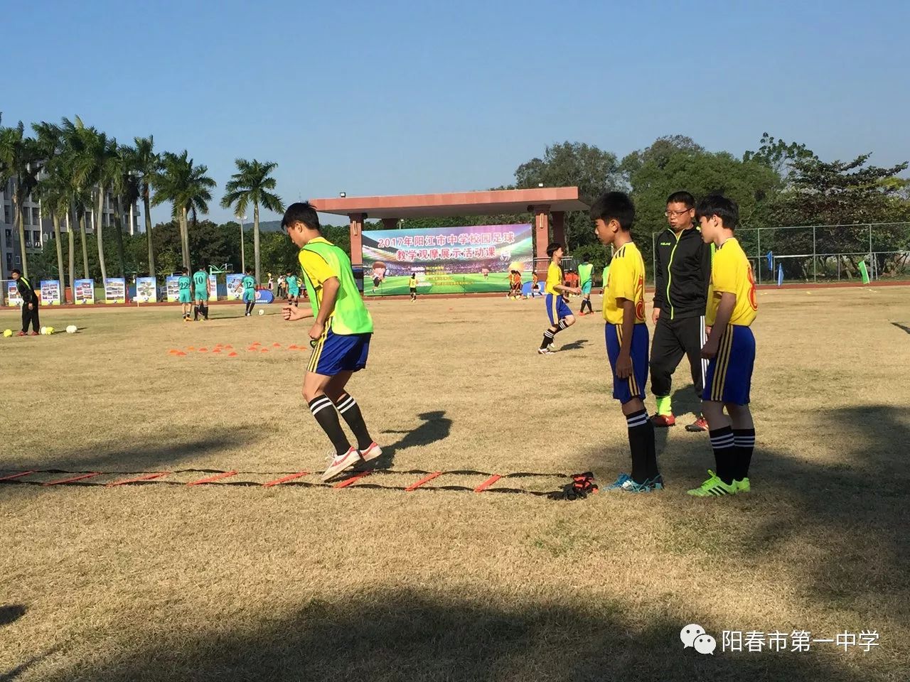 报到-漠南中学校长介绍学校开展足球运动发展-阳江市教育局领导讲话