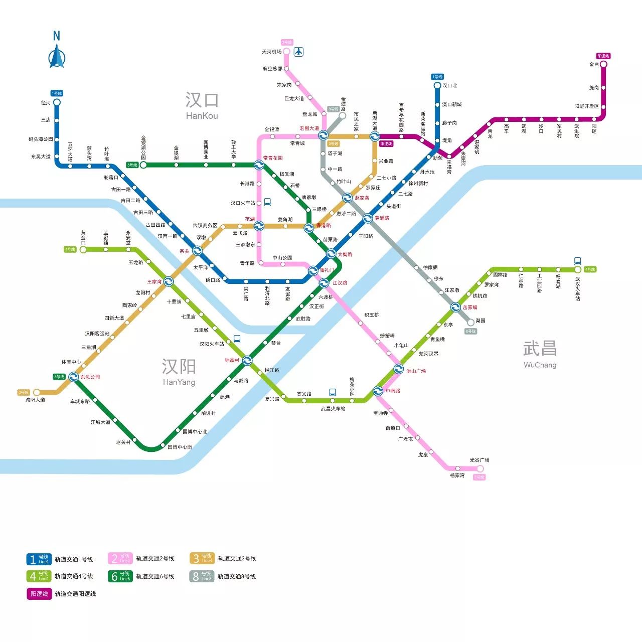 武汉地铁图线路图高清