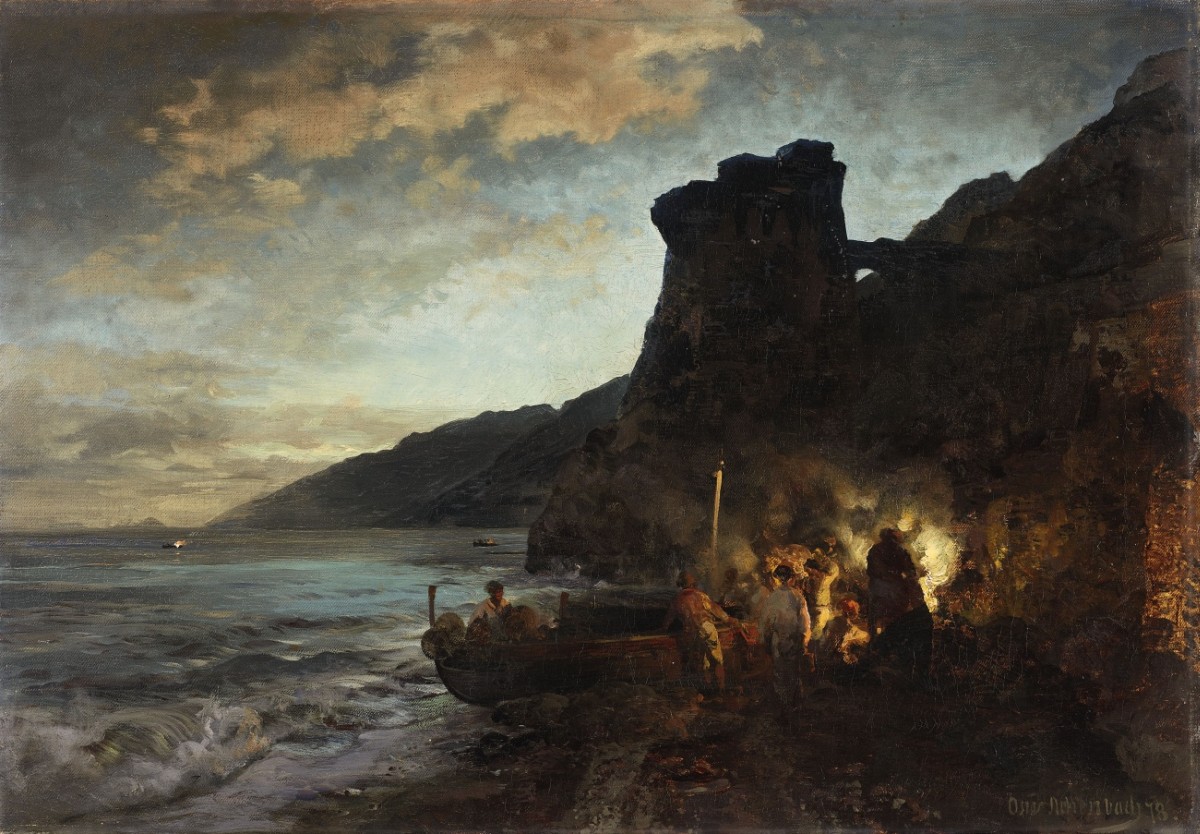 德国油画大师 oswald achenbach 风景油画作品合辑(捌)