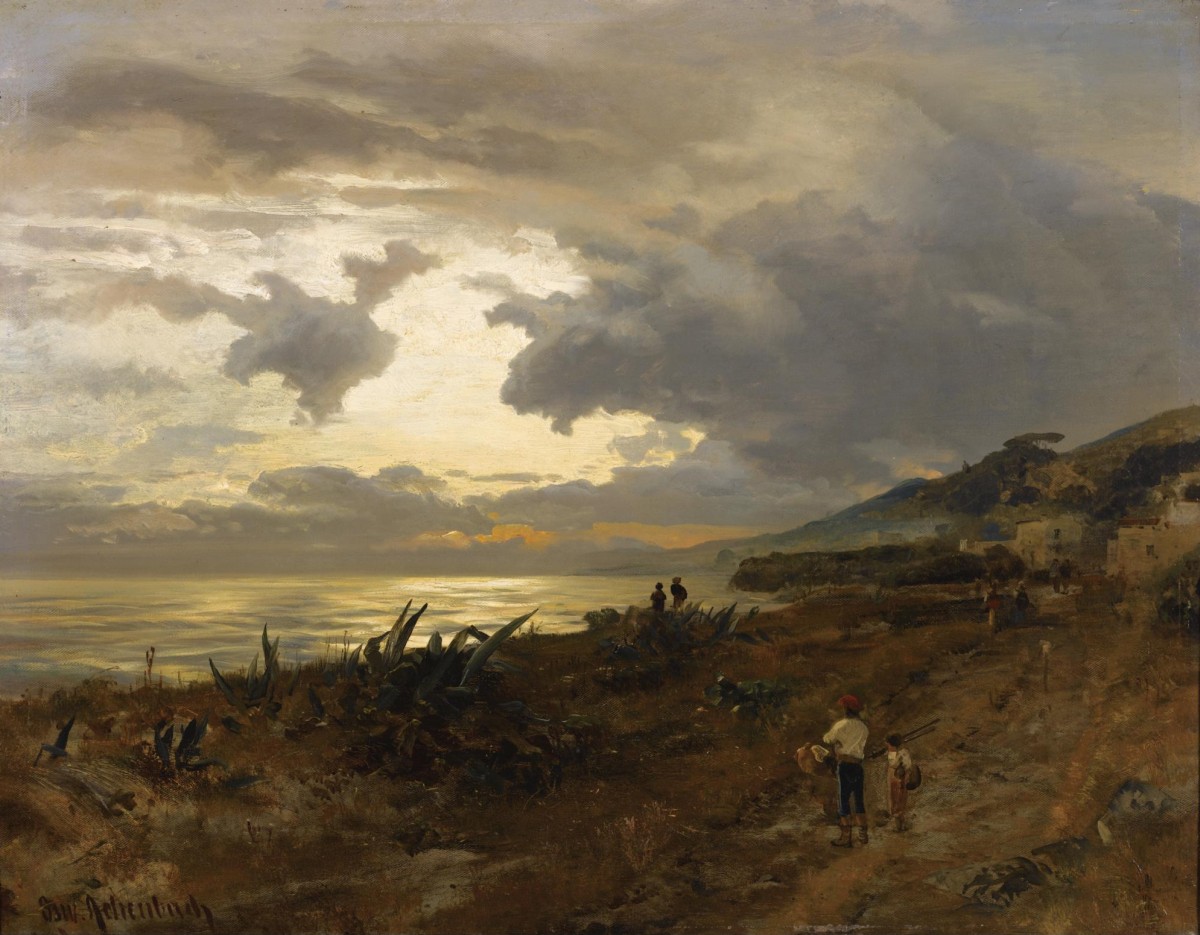 德国绘画大师 oswald achenbach 风景油画作品合辑(壹)