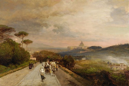 德国油画大师 oswald achenbach 风景油画作品合辑(陆)