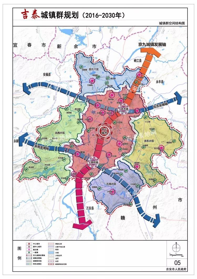 吉安扩大城市框架,吉安县是核心区域吉泰走廊高清发展图来袭