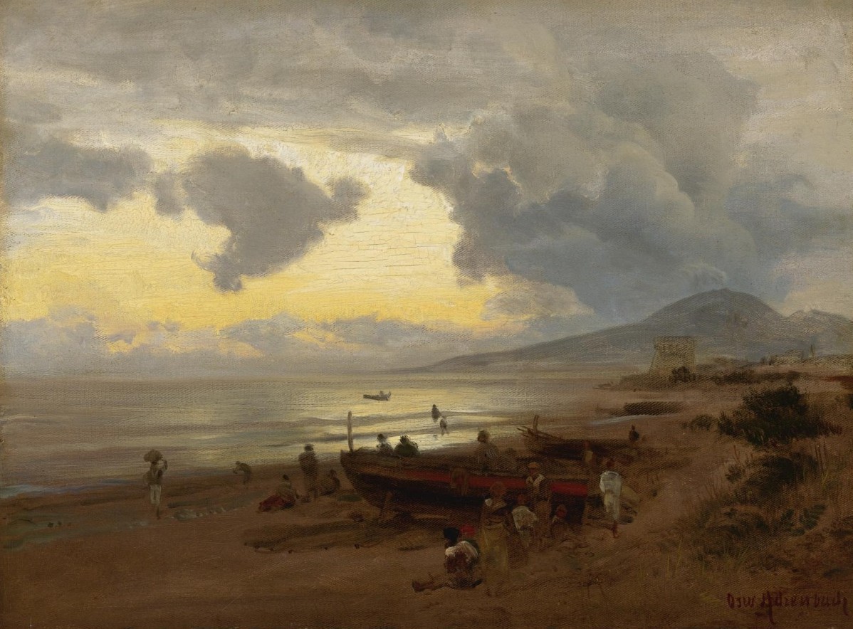 德国油画大师 oswald achenbach 风景油画作品合辑(捌