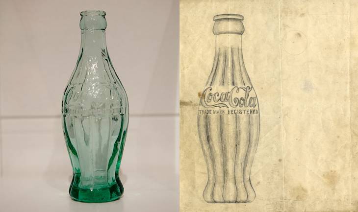 这是 ryan 购买的素描画(右图)和在此基础上制作的 contour bottle 的