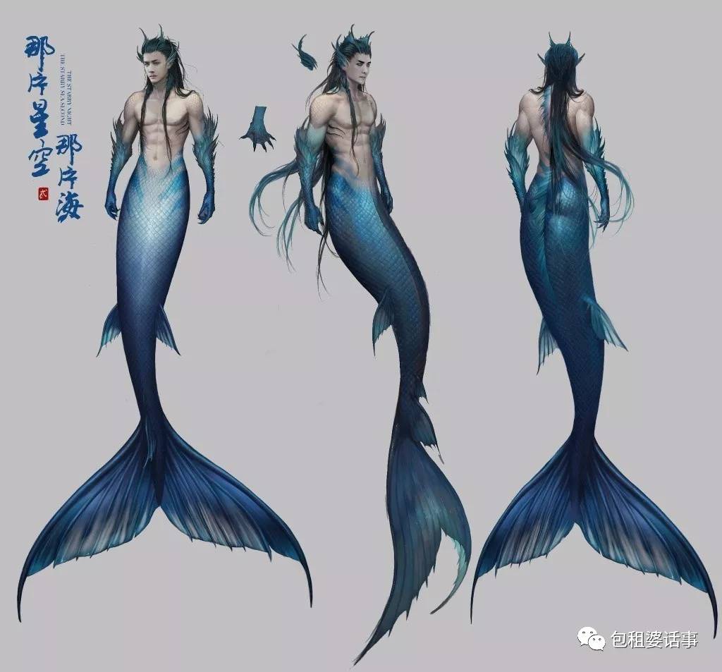这样的95冯绍峰在《那片星空那片海》里,是一条鱼鳍长在头上的人鱼