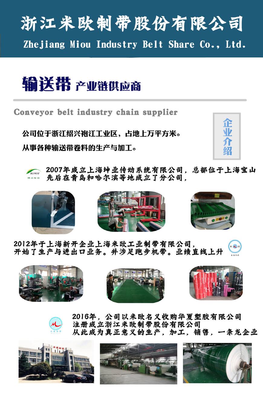 半岛全站官方网PVC运送带厂家- 浙江米欧制带股分局限公司（上海地点变动）(图5)