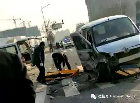 定陶新一中东路口发生车祸,致一人死亡