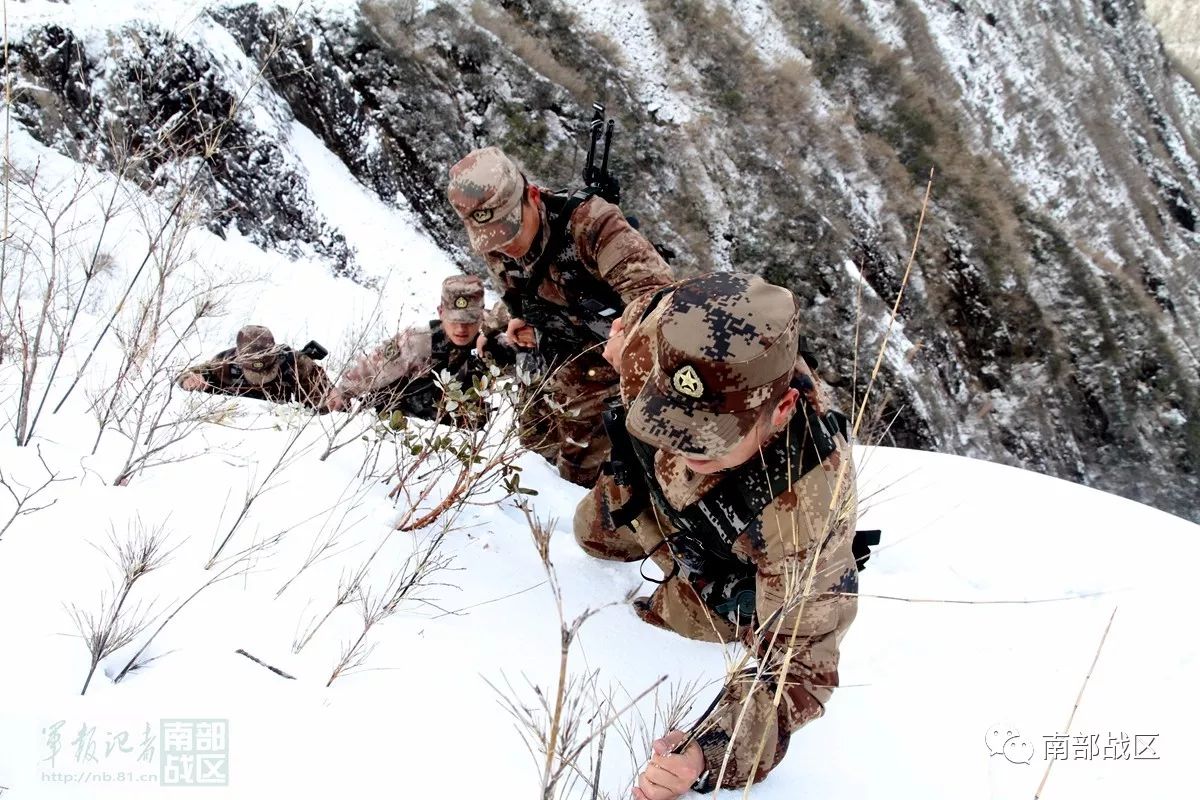 没错,这是南方!边防官兵顶风冒雪堪比塞北