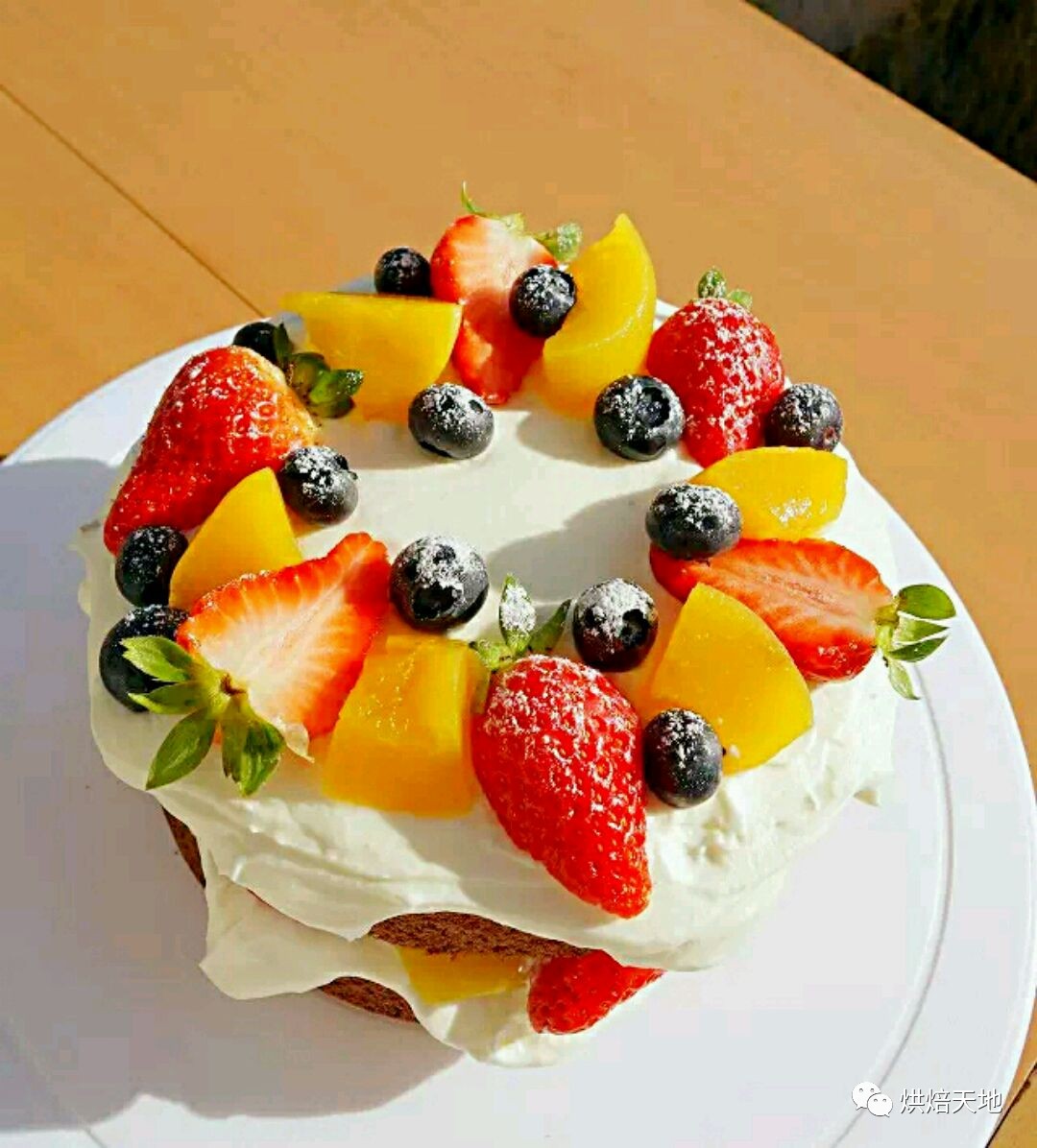 6寸水果奶油蛋糕的做法_【图解】6寸水果奶油蛋糕怎么做如何做好吃_6寸水果奶油蛋糕家常做法大全_零绘辰_豆果美食