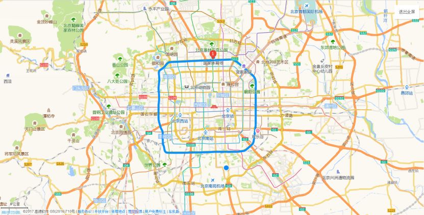 北京四环路全长65.3公里