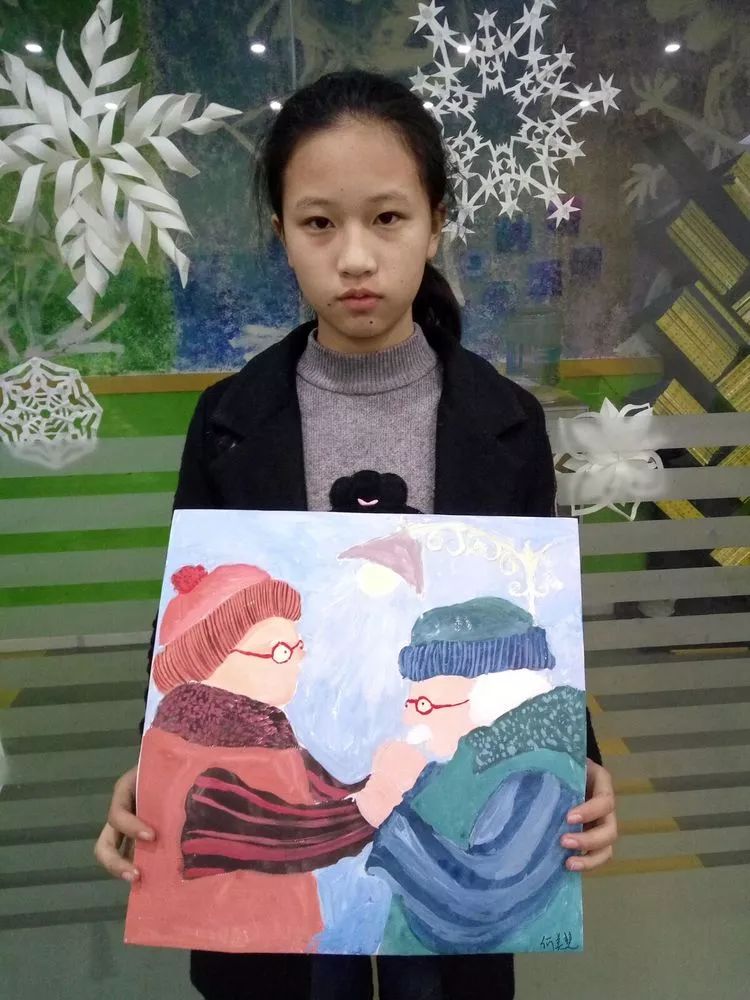 部落关林校区小画家何美慧个人微画展