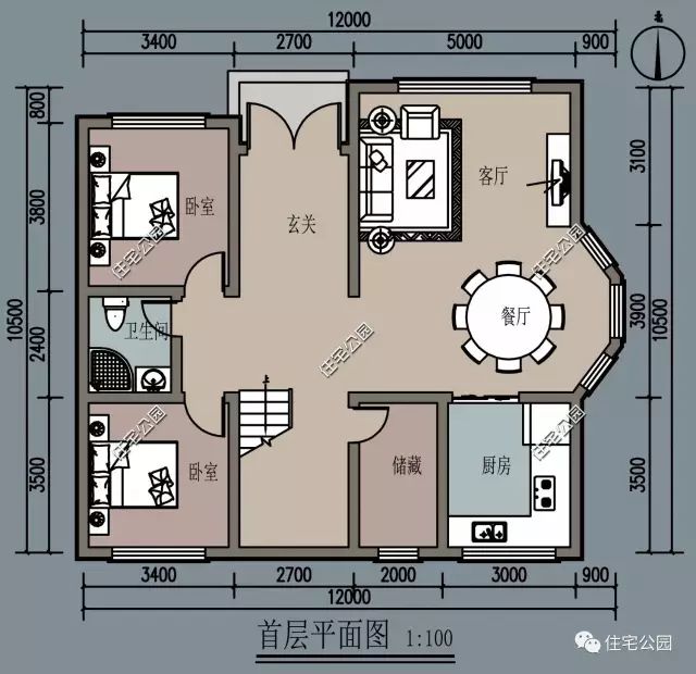 10套占地为10x12米的实用户型优选,第8套最省钱!