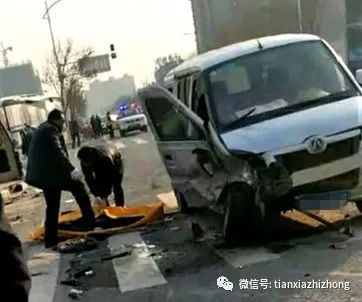 定陶新一中东路口发生车祸,致一人死亡