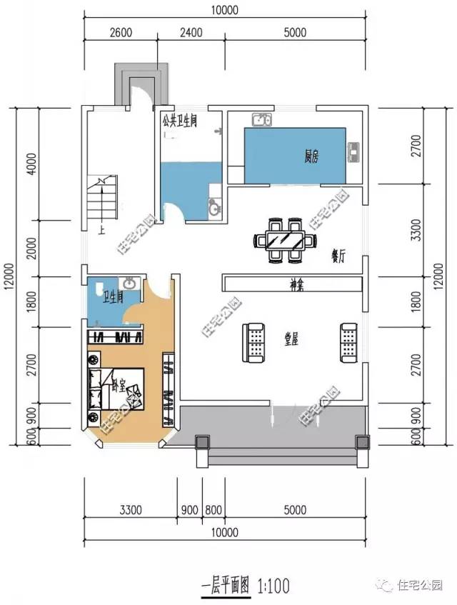 占地10x12米的别墅户型,落地率很高,也更受广大建房朋友的关注,因此