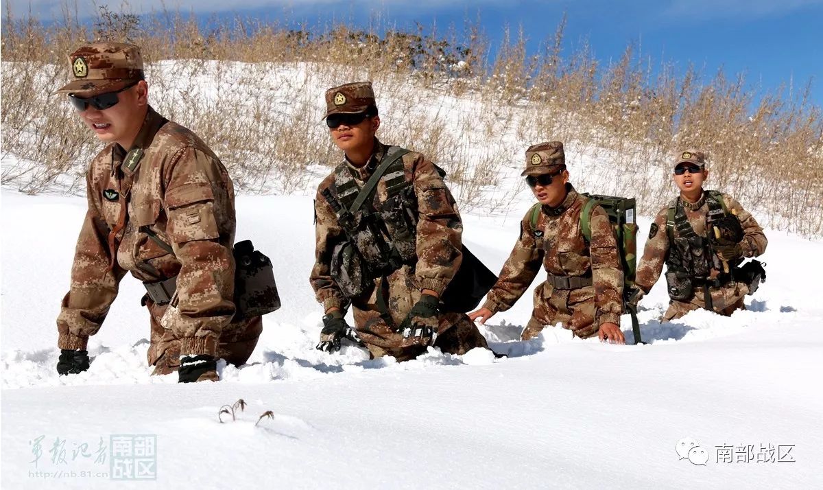 没错,这是南方!边防官兵顶风冒雪堪比塞北