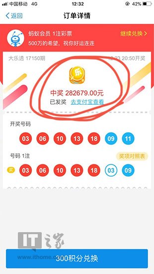 快过期蚂蚁积分怎么用?有人换彩票中28万