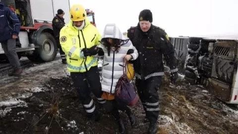 欧美嘉|中国留学生旅游团在冰岛发生车祸 致1死11伤