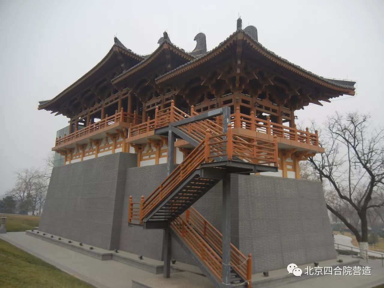 中式营造丨大明宫遗址公园的栖凤阁