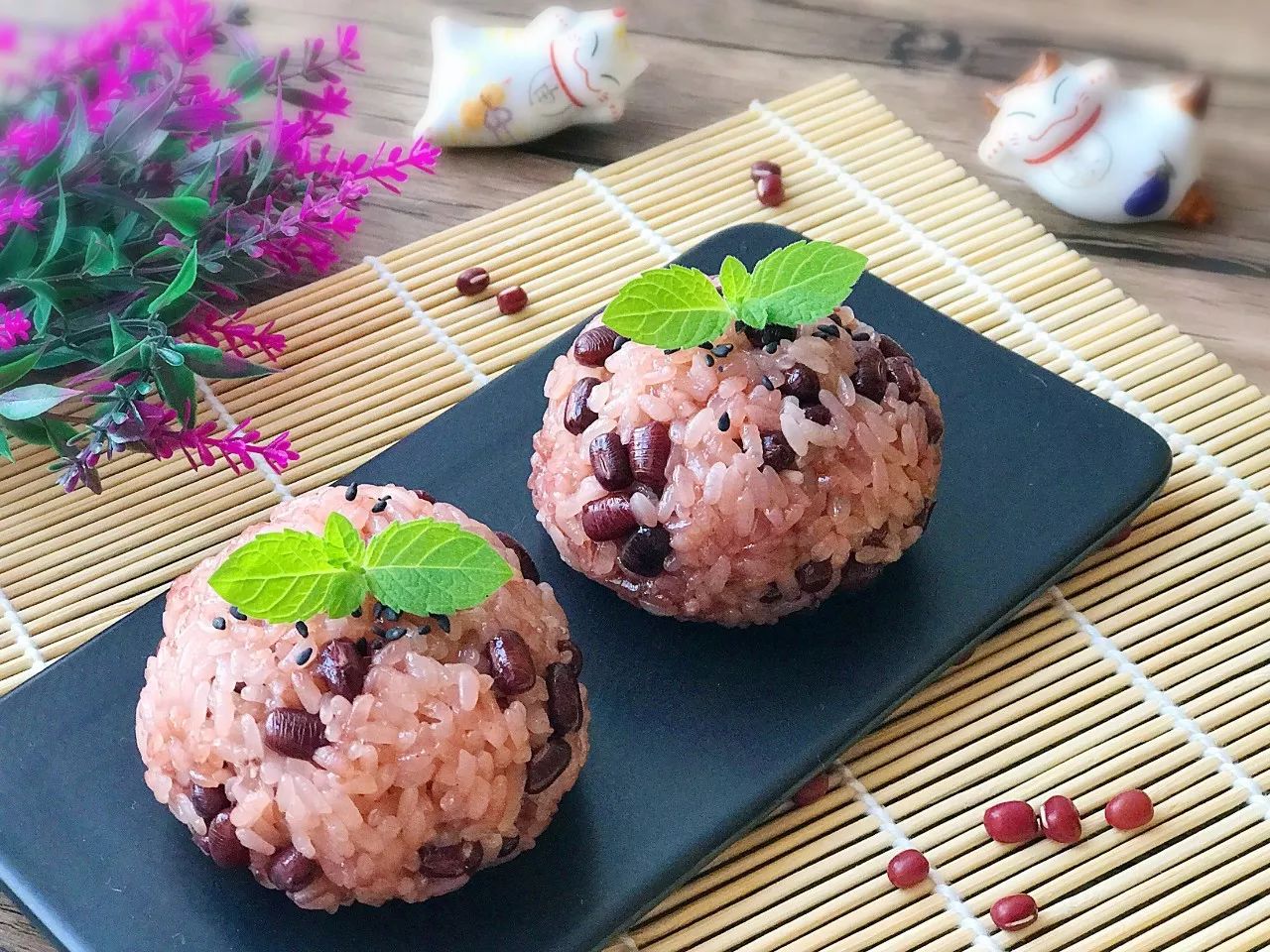 【舌尖美食】 红豆饭餐桌上诱人的佳品.