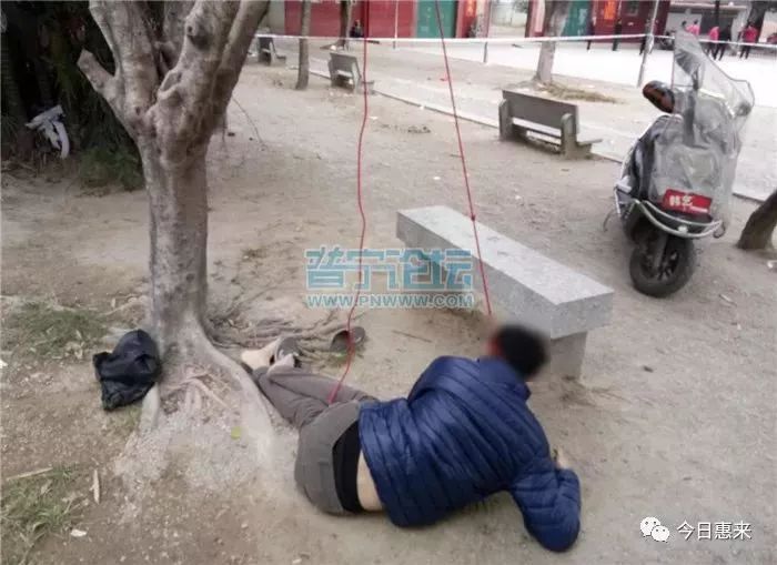 触目惊心!潮汕一男子在庙前上吊身亡,家属现场崩溃