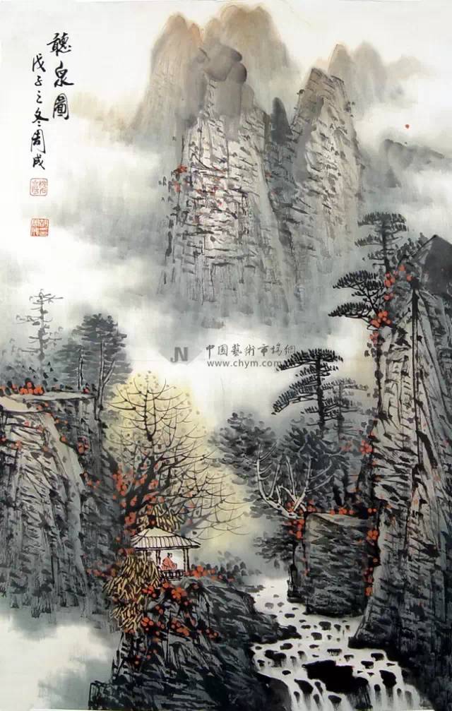 胡周成山水