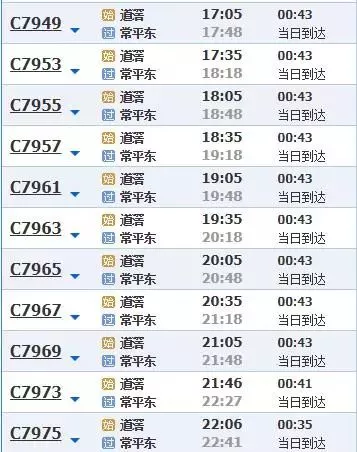 社会 正文 末班车:常平东往道滘方向末班动车 于21:49时发出(惠州小金